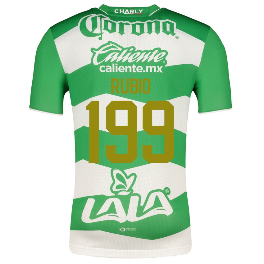 Dame Ronaldo Rubio #199 Grønn Hjemmetrøye Drakt Trøye 2023/24 Skjorter T-Skjorte