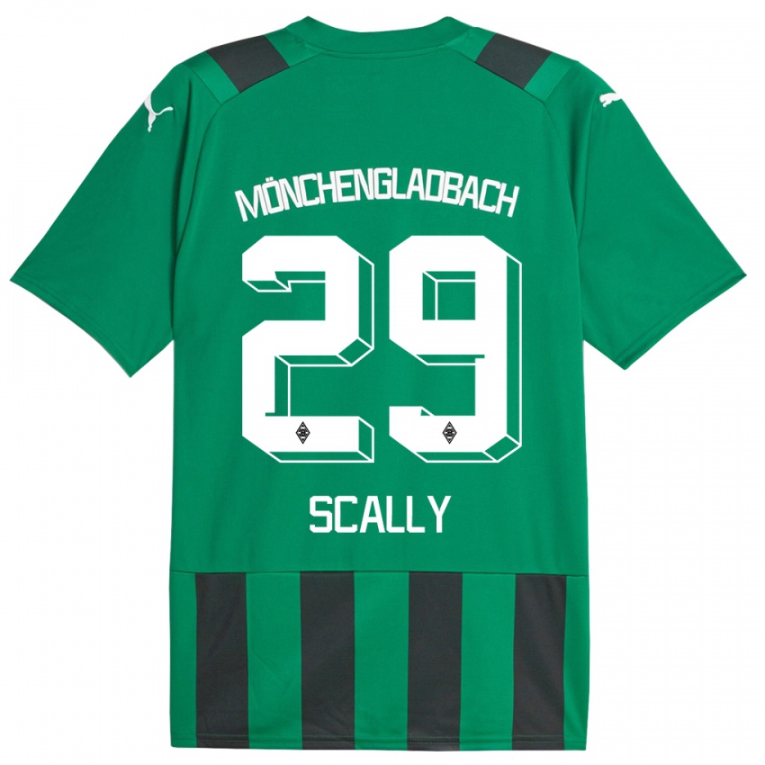 Dame Joe Scally #29 Svart Grønn Bortetrøye Drakt Trøye 2023/24 Skjorter T-Skjorte