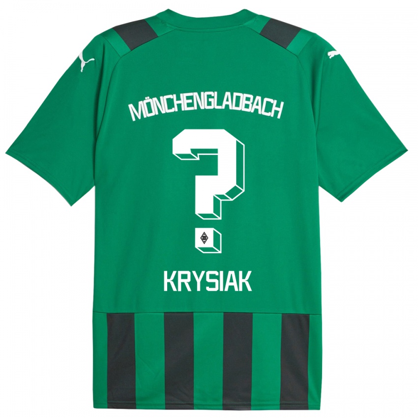 Dame Bartlomiej Krysiak #0 Svart Grønn Bortetrøye Drakt Trøye 2023/24 Skjorter T-Skjorte