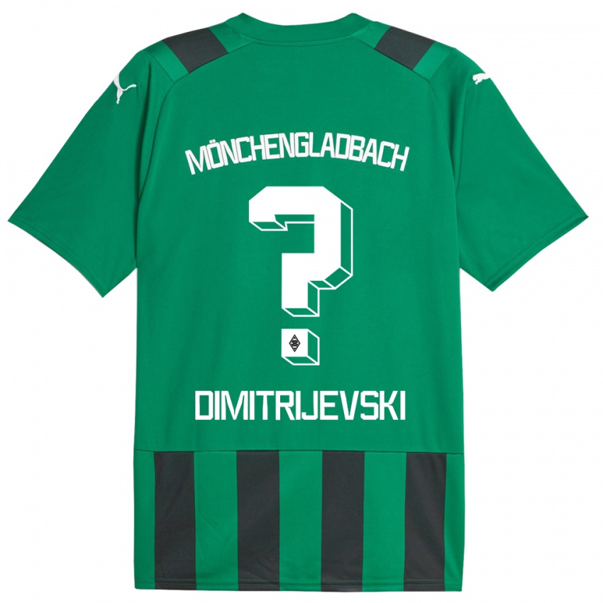Dame Maximilian Dimitrijevski #0 Svart Grønn Bortetrøye Drakt Trøye 2023/24 Skjorter T-Skjorte