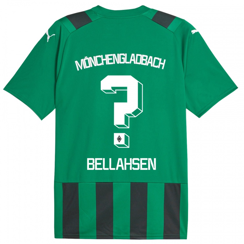 Dame Joseph Bellahsen #0 Svart Grønn Bortetrøye Drakt Trøye 2023/24 Skjorter T-Skjorte