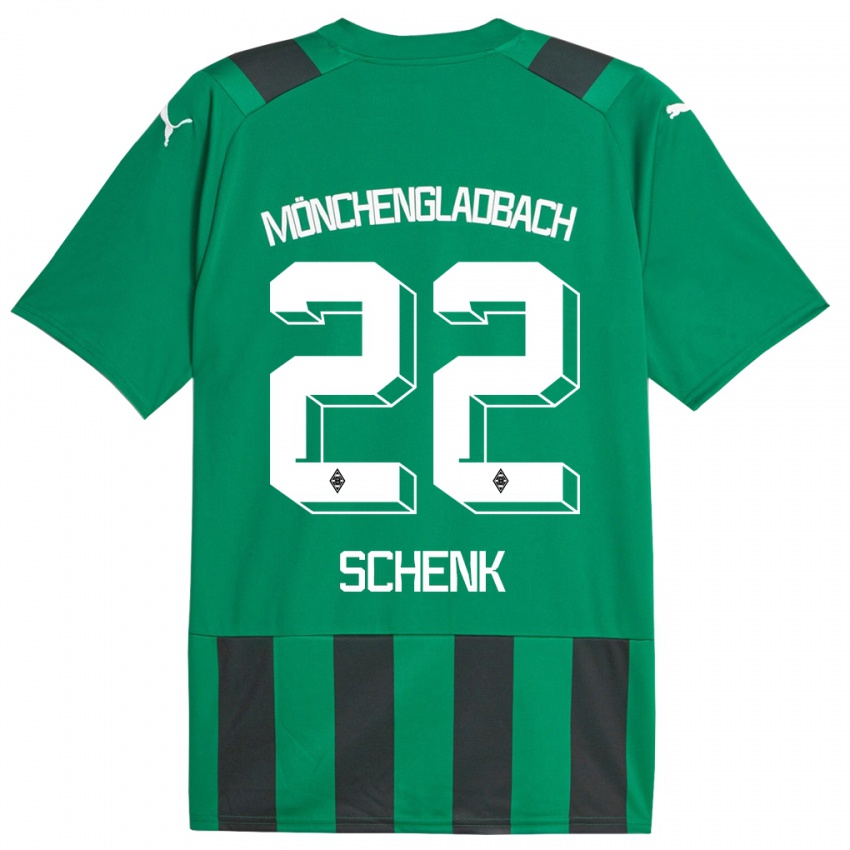 Dame Isabel Schenk #22 Svart Grønn Bortetrøye Drakt Trøye 2023/24 Skjorter T-Skjorte
