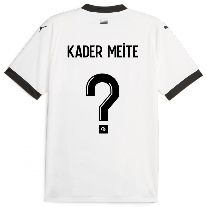 Dame Mohamed Kader Meïté #0 Hvit Bortetrøye Drakt Trøye 2023/24 Skjorter T-Skjorte