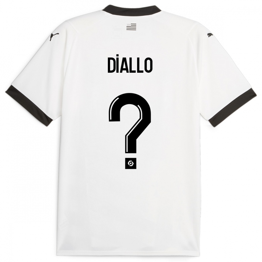 Dame Amadou Diallo #0 Hvit Bortetrøye Drakt Trøye 2023/24 Skjorter T-Skjorte