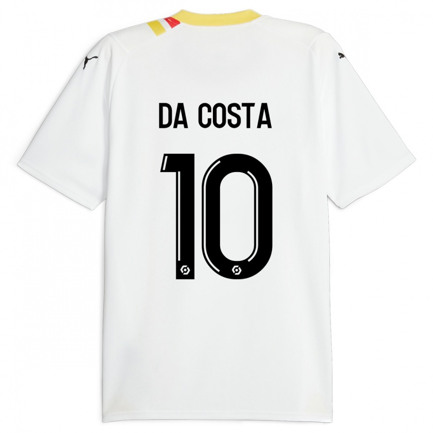 Dame David Pereira Da Costa #10 Svart Bortetrøye Drakt Trøye 2023/24 Skjorter T-Skjorte