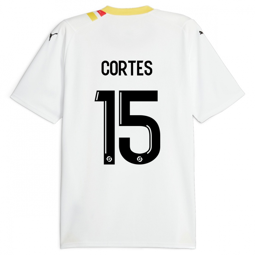 Dame Óscar Cortés #15 Svart Bortetrøye Drakt Trøye 2023/24 Skjorter T-Skjorte