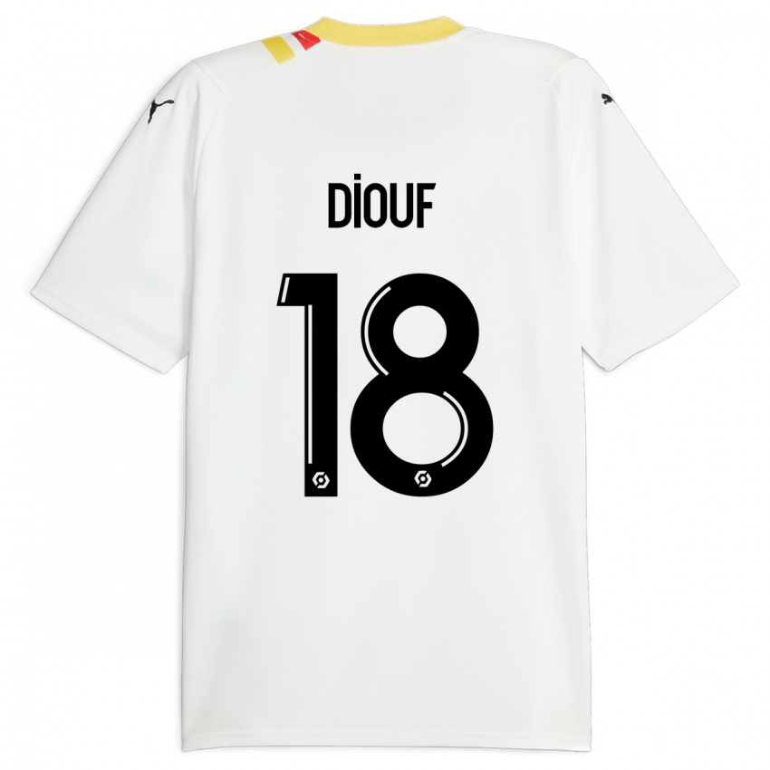 Dame Andy Diouf #18 Svart Bortetrøye Drakt Trøye 2023/24 Skjorter T-Skjorte