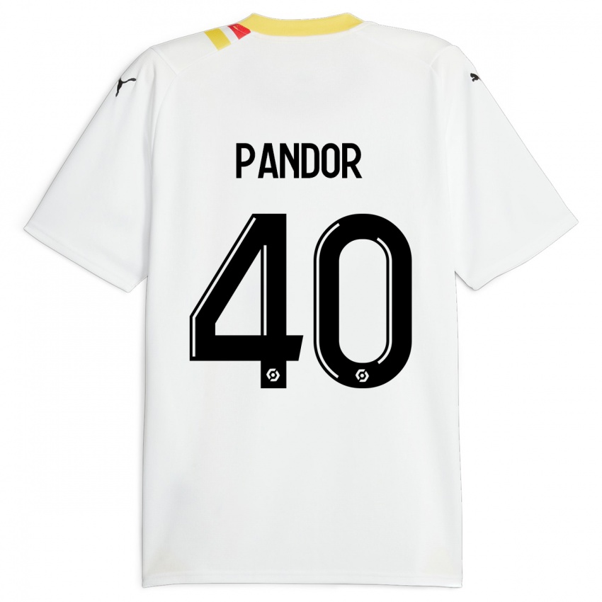 Dame Yannick Pandor #40 Svart Bortetrøye Drakt Trøye 2023/24 Skjorter T-Skjorte