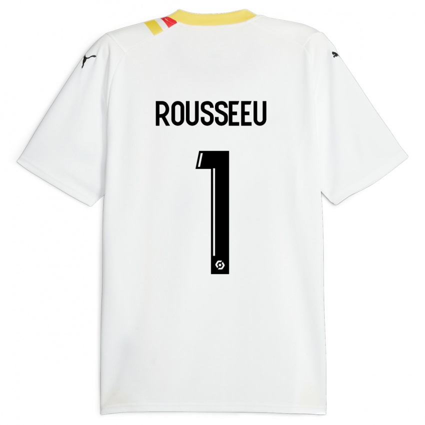 Dame Justine Rousseeu #1 Svart Bortetrøye Drakt Trøye 2023/24 Skjorter T-Skjorte