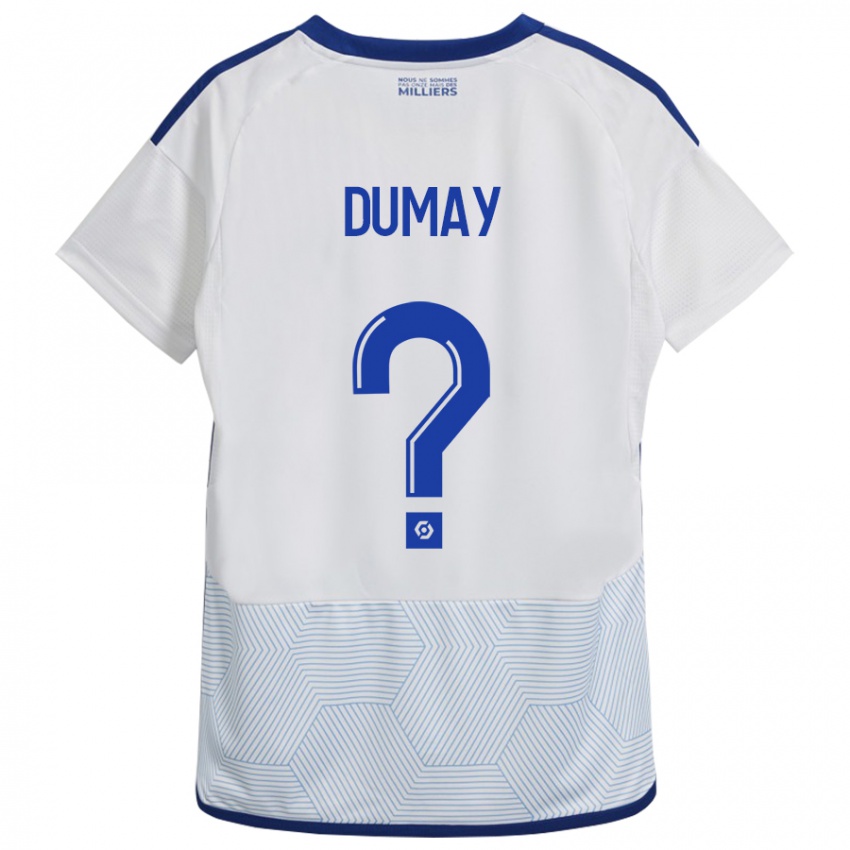 Dame Yoann Dumay #0 Hvit Bortetrøye Drakt Trøye 2023/24 Skjorter T-Skjorte