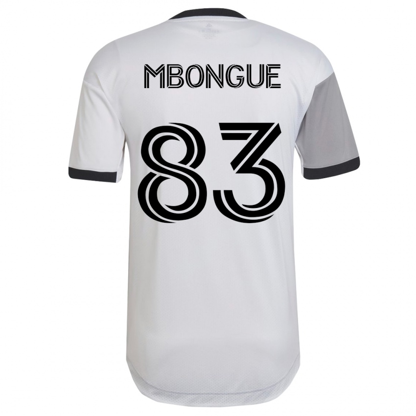 Dame Hugo Mbongue #83 Hvit Bortetrøye Drakt Trøye 2023/24 Skjorter T-Skjorte