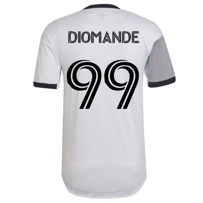 Dame Adama Diomande #99 Hvit Bortetrøye Drakt Trøye 2023/24 Skjorter T-Skjorte