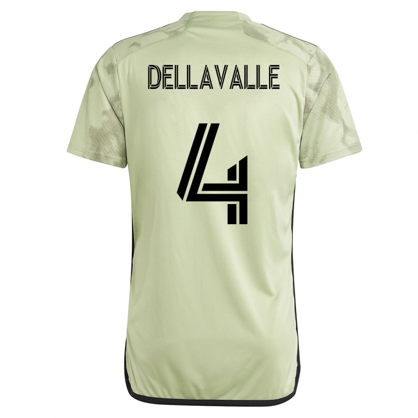 Dame Lorenzo Dellavalle #4 Grønn Bortetrøye Drakt Trøye 2023/24 Skjorter T-Skjorte