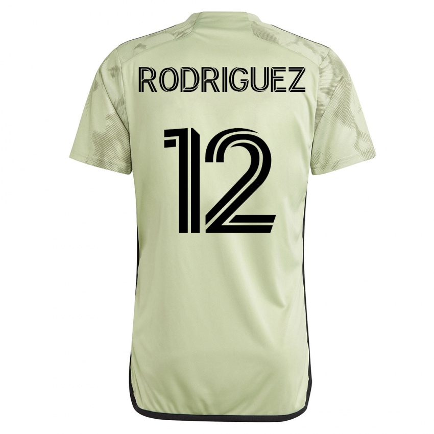 Dame Jeremi Rodriguez #12 Grønn Bortetrøye Drakt Trøye 2023/24 Skjorter T-Skjorte