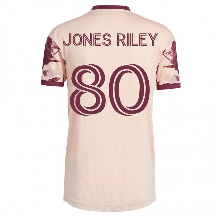 Dame Jaden Jones-Riley #80 Gråhvit Bortetrøye Drakt Trøye 2023/24 Skjorter T-Skjorte