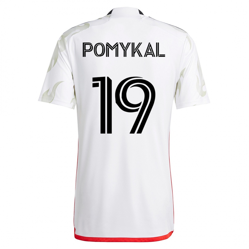 Dame Paxton Pomykal #19 Hvit Bortetrøye Drakt Trøye 2023/24 Skjorter T-Skjorte