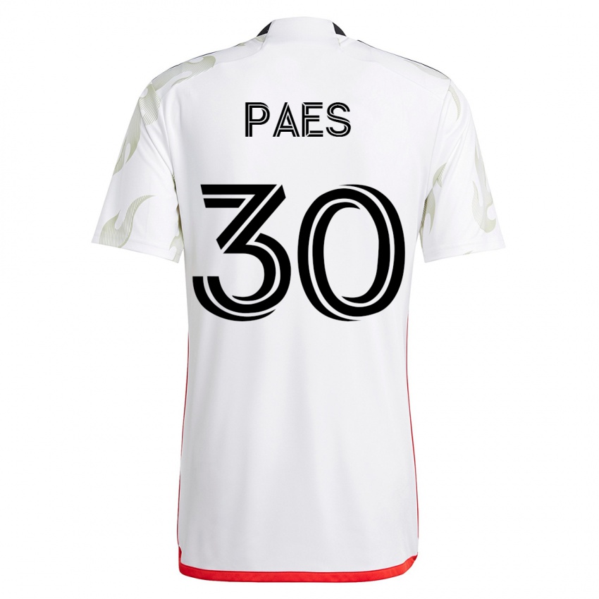 Dame Maarten Paes #30 Hvit Bortetrøye Drakt Trøye 2023/24 Skjorter T-Skjorte
