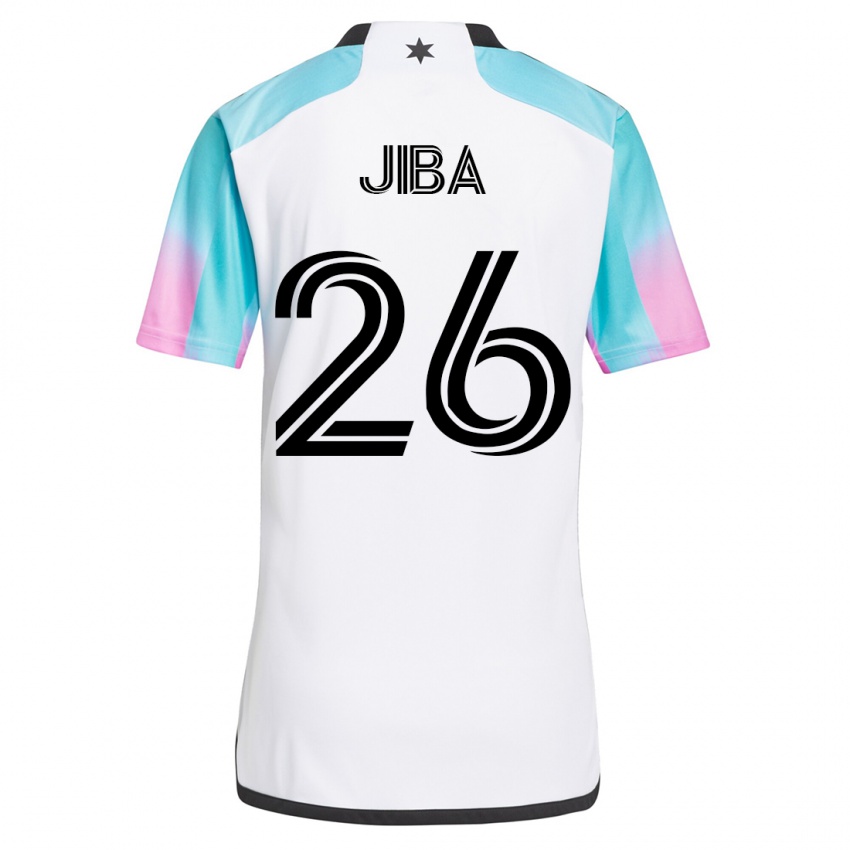 Dame Ryen Jiba #26 Hvit Bortetrøye Drakt Trøye 2023/24 Skjorter T-Skjorte