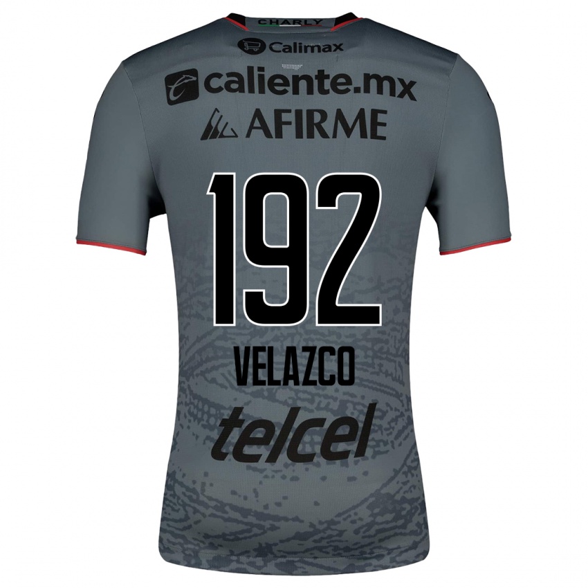 Dame Emiliano Velazco #192 Grå Bortetrøye Drakt Trøye 2023/24 Skjorter T-Skjorte