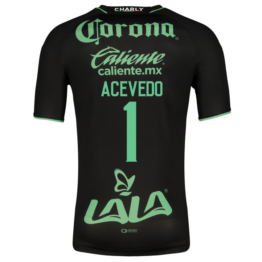 Dame Carlos Acevedo #1 Svart Bortetrøye Drakt Trøye 2023/24 Skjorter T-Skjorte