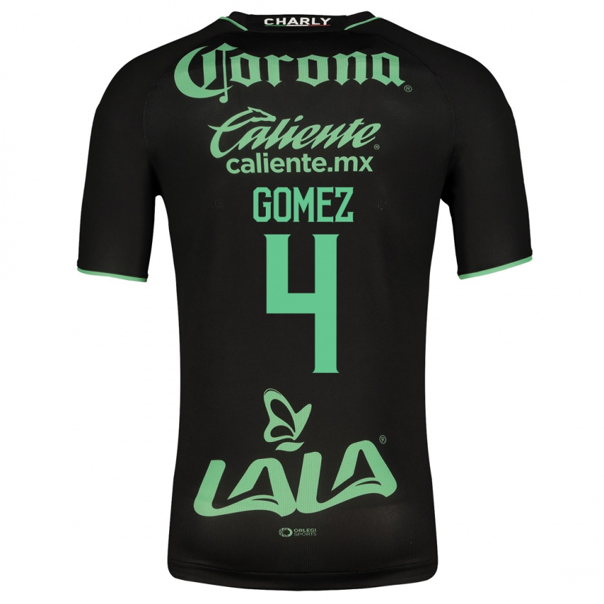 Dame Alejandro Gómez #4 Svart Bortetrøye Drakt Trøye 2023/24 Skjorter T-Skjorte