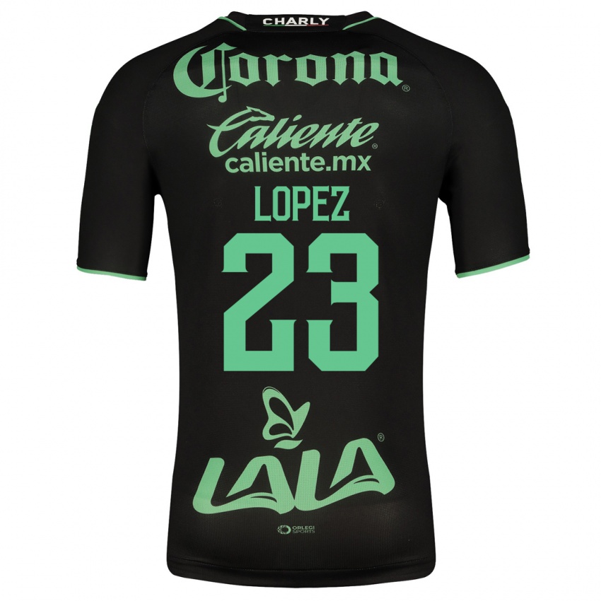Dame Raúl López #23 Svart Bortetrøye Drakt Trøye 2023/24 Skjorter T-Skjorte