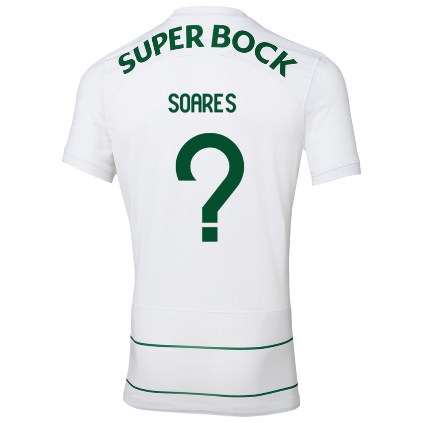 Dame Simão Soares #0 Hvit Bortetrøye Drakt Trøye 2023/24 Skjorter T-Skjorte