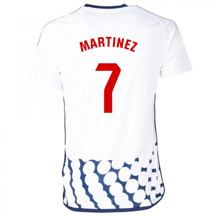 Dame Gabri Martínez #7 Hvit Bortetrøye Drakt Trøye 2023/24 Skjorter T-Skjorte