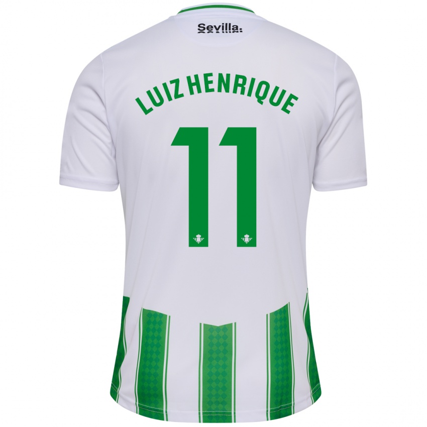 Barn Luiz Henrique #11 Hvit Hjemmetrøye Drakt Trøye 2023/24 Skjorter T-Skjorte