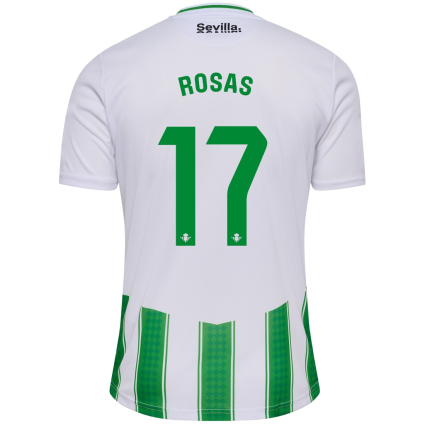 Barn Berto Rosas #17 Hvit Hjemmetrøye Drakt Trøye 2023/24 Skjorter T-Skjorte