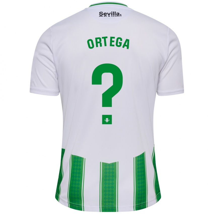 Barn José María Ortega #0 Hvit Hjemmetrøye Drakt Trøye 2023/24 Skjorter T-Skjorte