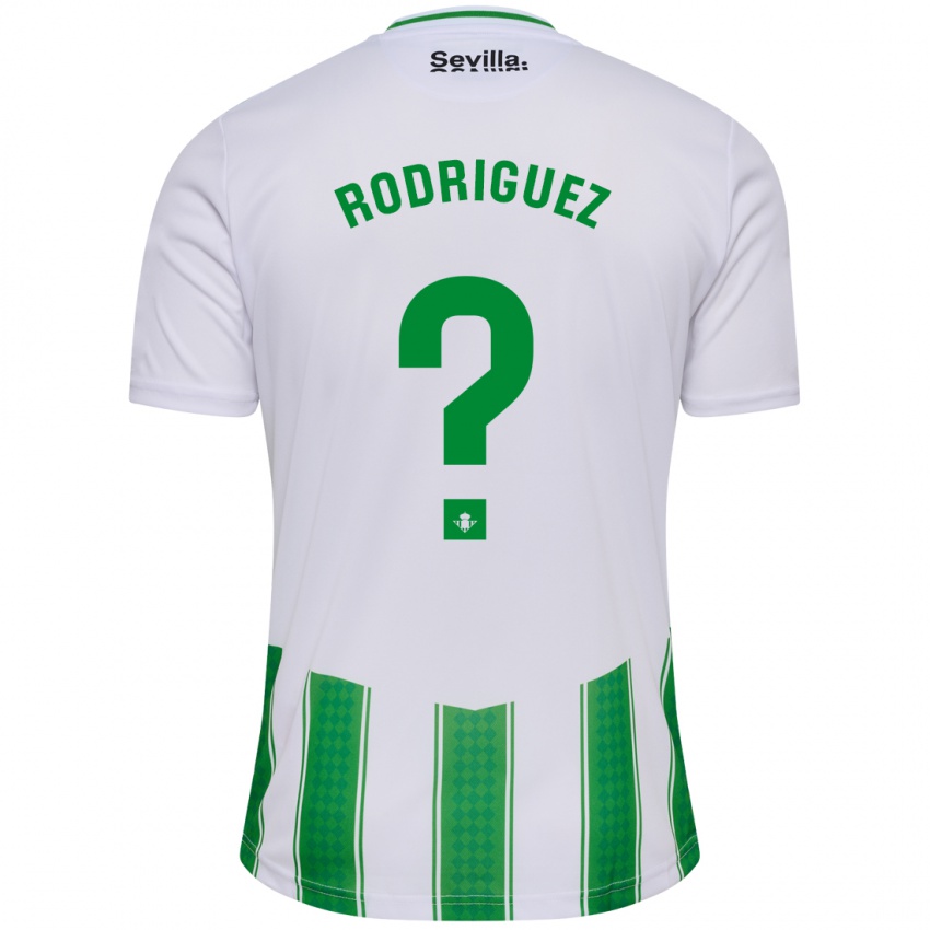 Barn Jesús Rodriguez #0 Hvit Hjemmetrøye Drakt Trøye 2023/24 Skjorter T-Skjorte