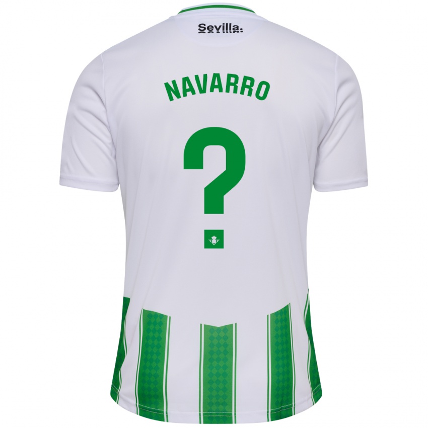 Barn Juan Carlos Navarro #0 Hvit Hjemmetrøye Drakt Trøye 2023/24 Skjorter T-Skjorte