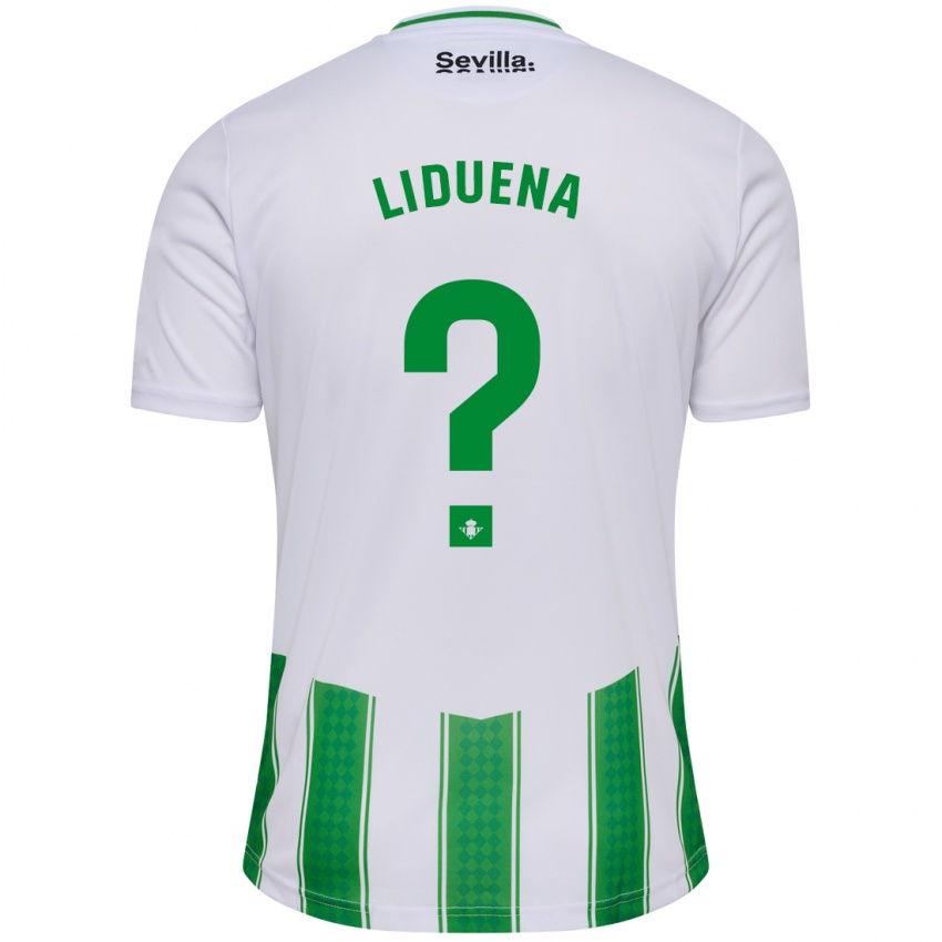Barn Rubén Lidueña #0 Hvit Hjemmetrøye Drakt Trøye 2023/24 Skjorter T-Skjorte