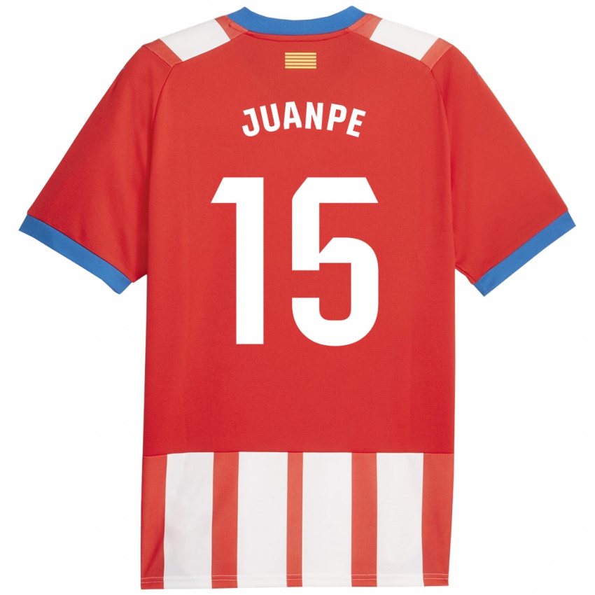 Barn Juanpe #15 Rød Hvit Hjemmetrøye Drakt Trøye 2023/24 Skjorter T-Skjorte