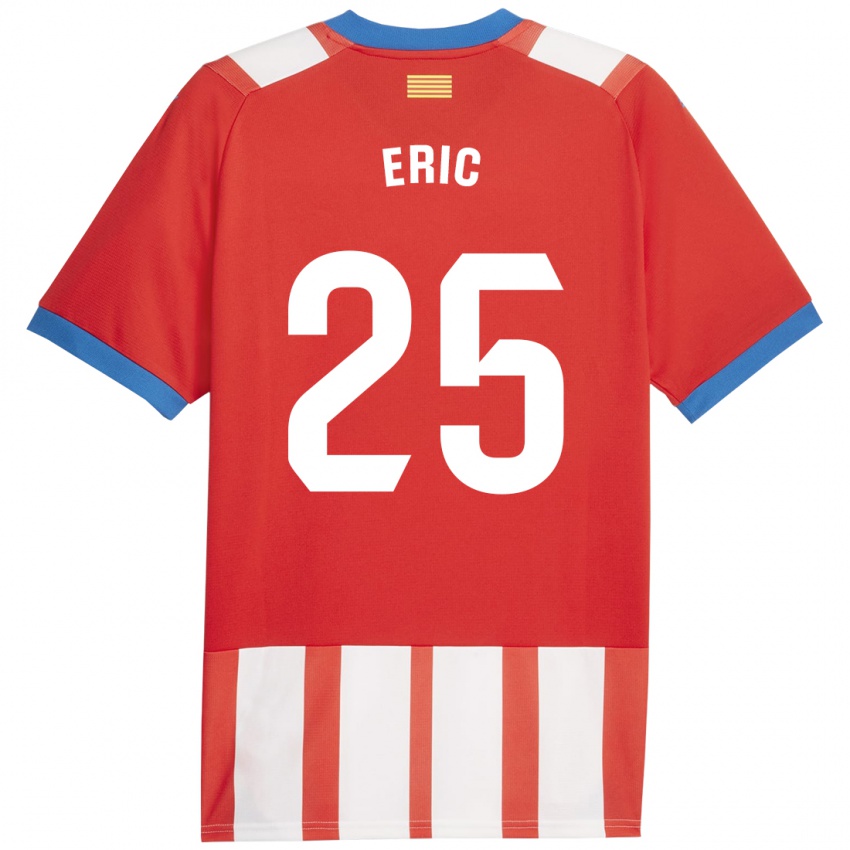 Barn Eric Garcia #25 Rød Hvit Hjemmetrøye Drakt Trøye 2023/24 Skjorter T-Skjorte