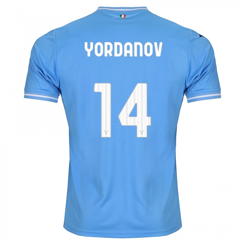 Barn Damyan Yordanov #14 Blå Hjemmetrøye Drakt Trøye 2023/24 Skjorter T-Skjorte