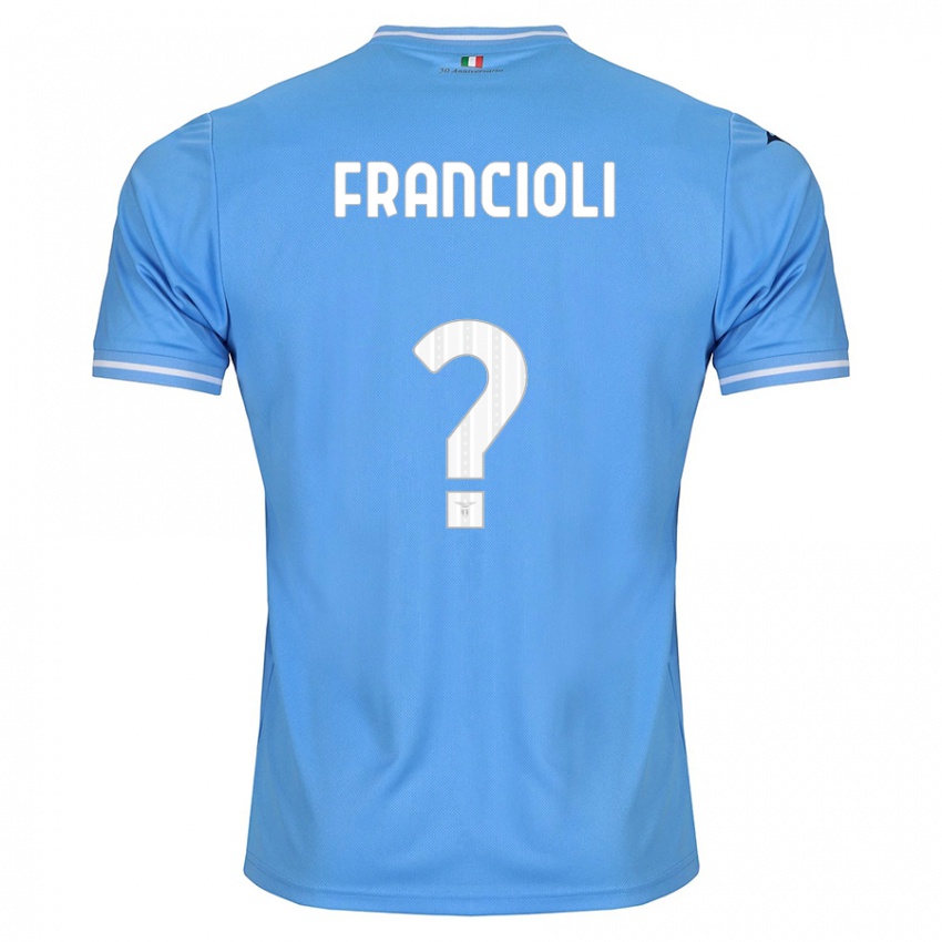 Barn Diego Francioli #0 Blå Hjemmetrøye Drakt Trøye 2023/24 Skjorter T-Skjorte