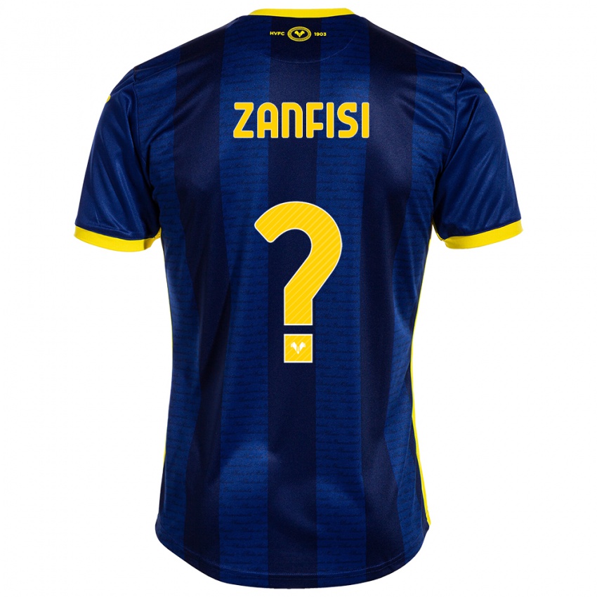 Barn Riccardo Zanfisi #0 Marinen Hjemmetrøye Drakt Trøye 2023/24 Skjorter T-Skjorte