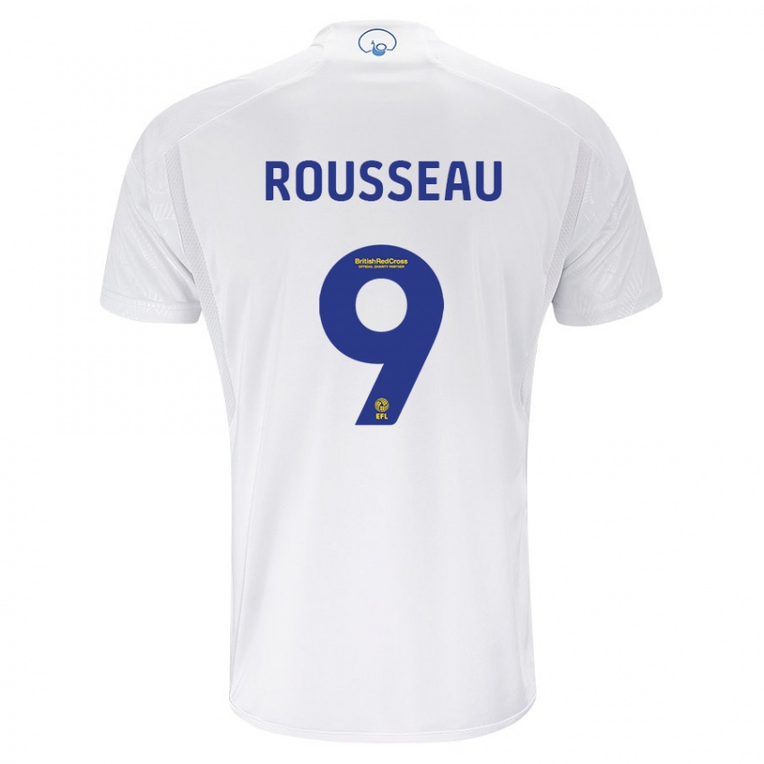 Barn Jess Rousseau #9 Hvit Hjemmetrøye Drakt Trøye 2023/24 Skjorter T-Skjorte