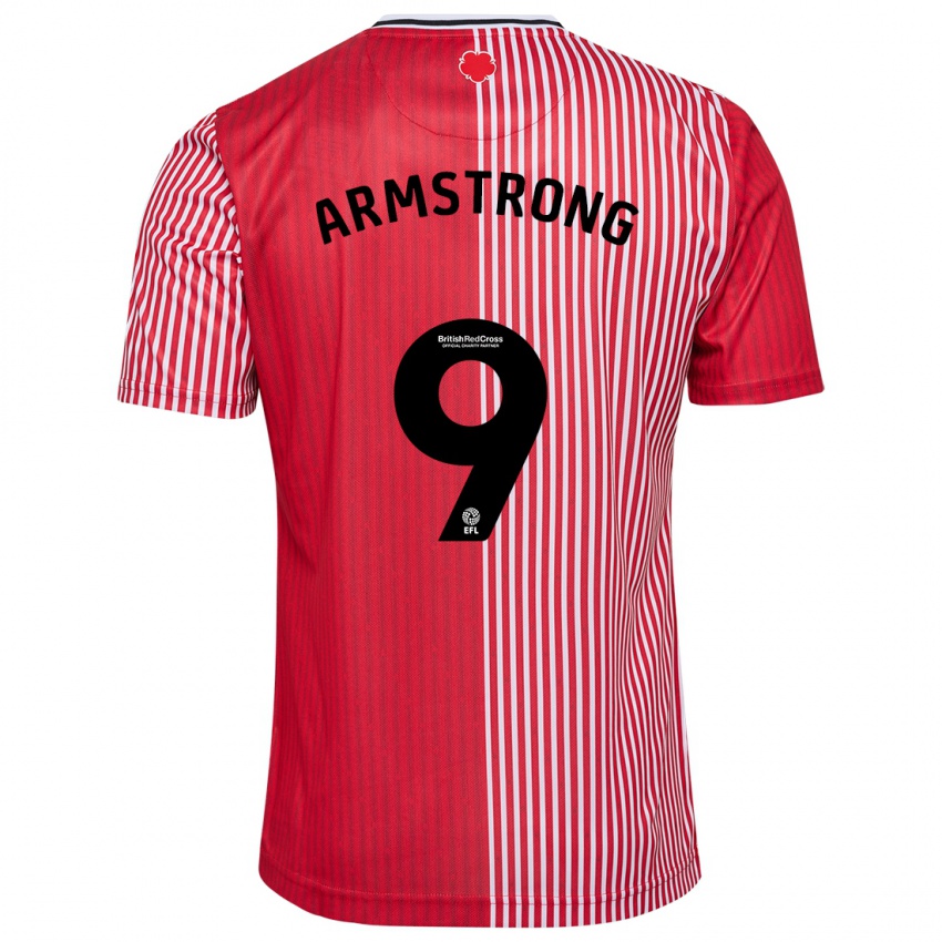 Barn Adam Armstrong #9 Rød Hjemmetrøye Drakt Trøye 2023/24 Skjorter T-Skjorte