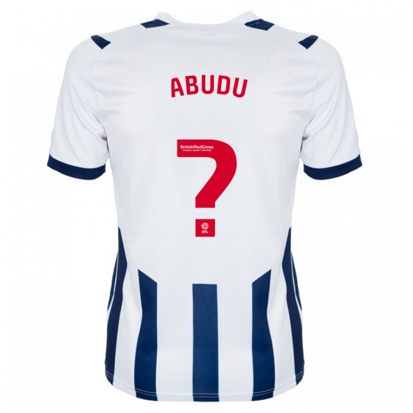 Barn Abdul Abudu #0 Hvit Hjemmetrøye Drakt Trøye 2023/24 Skjorter T-Skjorte