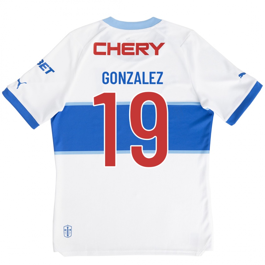Barn Bryan González #19 Hvit Hjemmetrøye Drakt Trøye 2023/24 Skjorter T-Skjorte