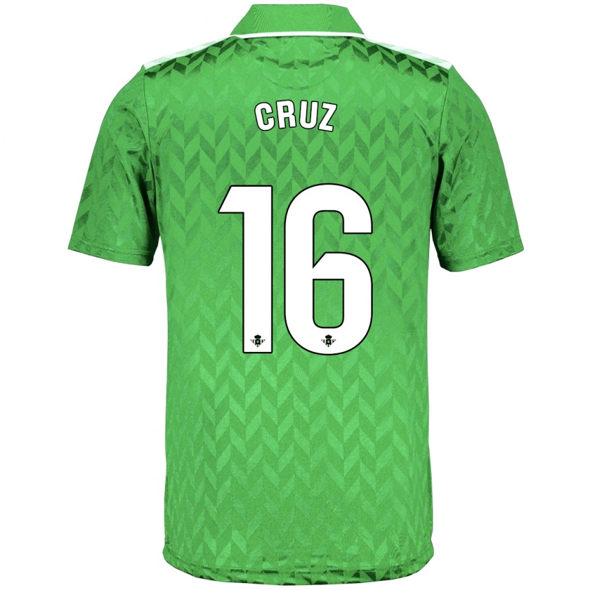Barn Juan Cruz #16 Grønn Bortetrøye Drakt Trøye 2023/24 Skjorter T-Skjorte