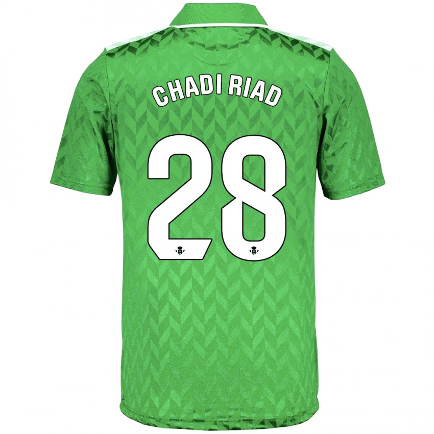 Barn Chadi Riad #28 Grønn Bortetrøye Drakt Trøye 2023/24 Skjorter T-Skjorte