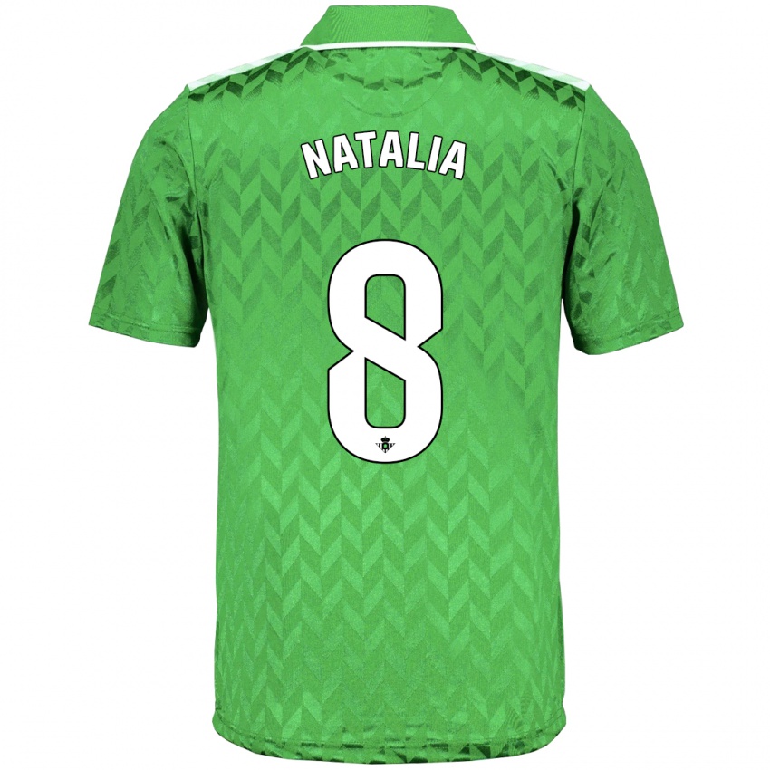 Barn Natalia Montilla Martinez #8 Grønn Bortetrøye Drakt Trøye 2023/24 Skjorter T-Skjorte