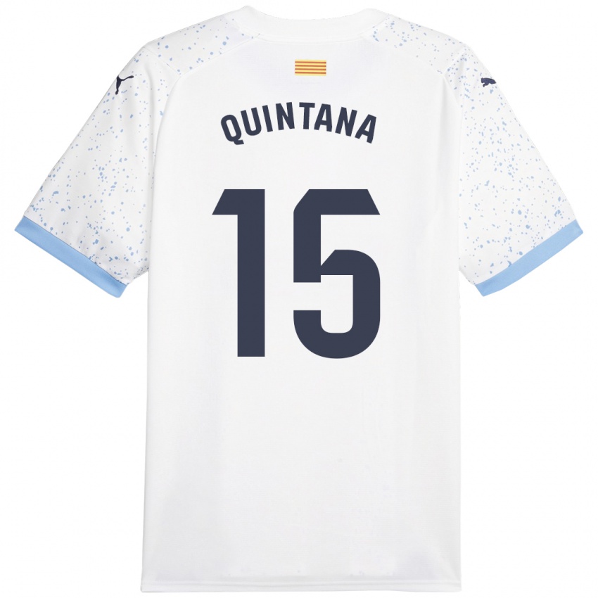 Barn Amru Quintana #15 Hvit Bortetrøye Drakt Trøye 2023/24 Skjorter T-Skjorte