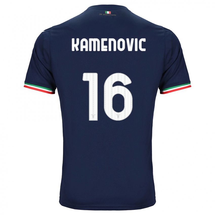Barn Dimitrije Kamenović #16 Marinen Bortetrøye Drakt Trøye 2023/24 Skjorter T-Skjorte