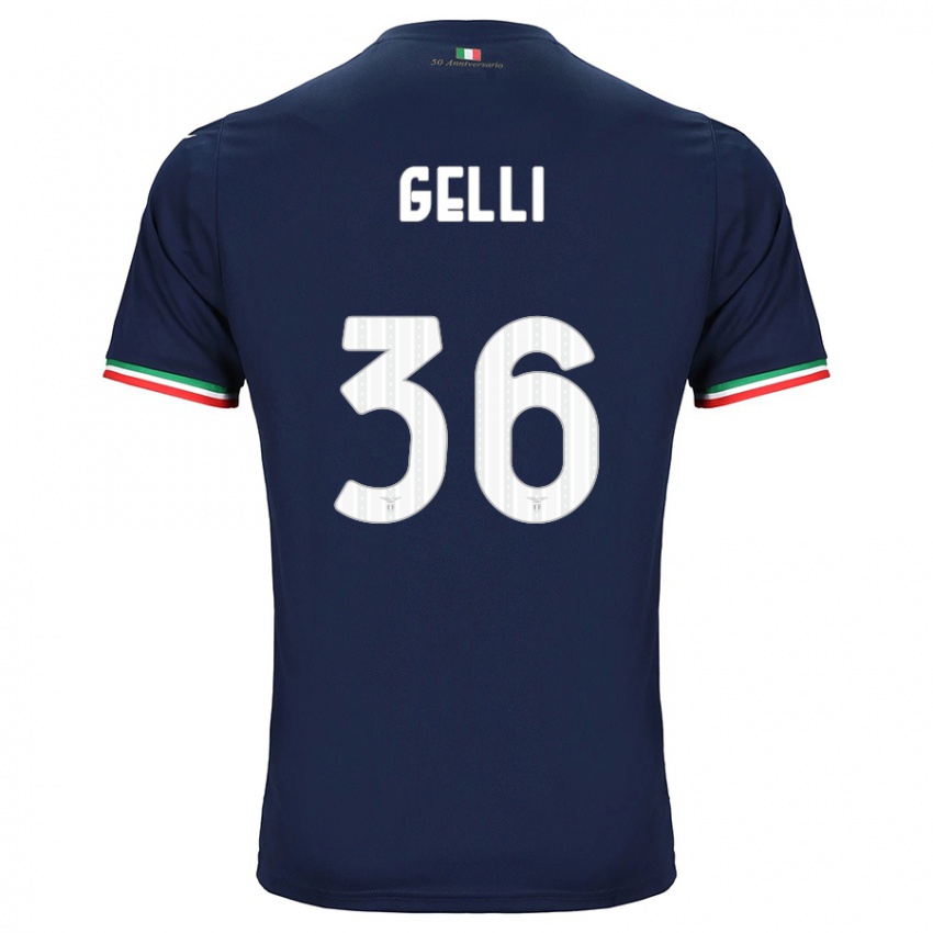 Barn Valerio Gelli #36 Marinen Bortetrøye Drakt Trøye 2023/24 Skjorter T-Skjorte