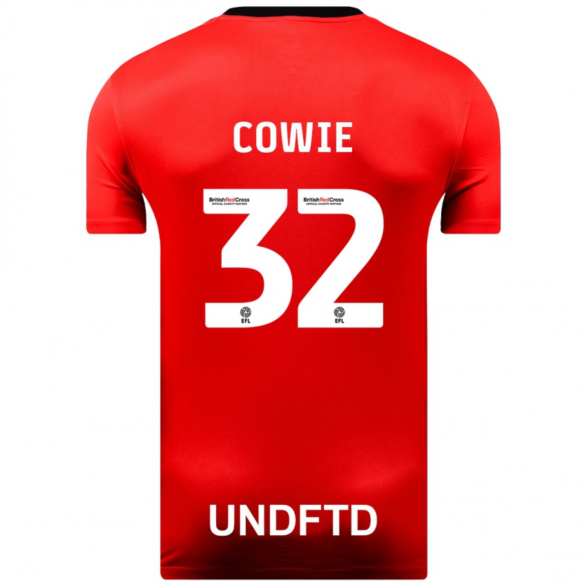 Barn Abbie Cowie #32 Rød Bortetrøye Drakt Trøye 2023/24 Skjorter T-Skjorte